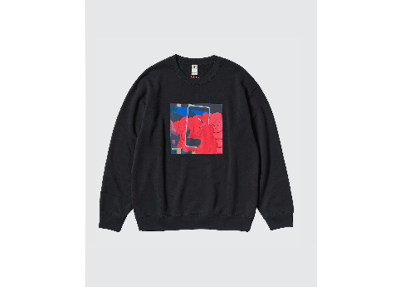 KAWS Warhol Graphic Sweatshirt -Black
