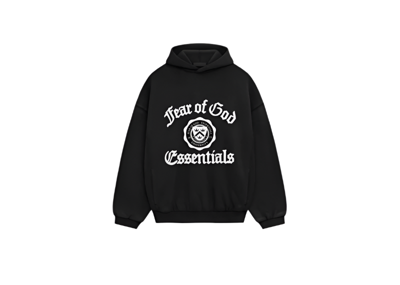 Fear of God Essentials Hoodie Heavy Weight Fleece Black (FW24)