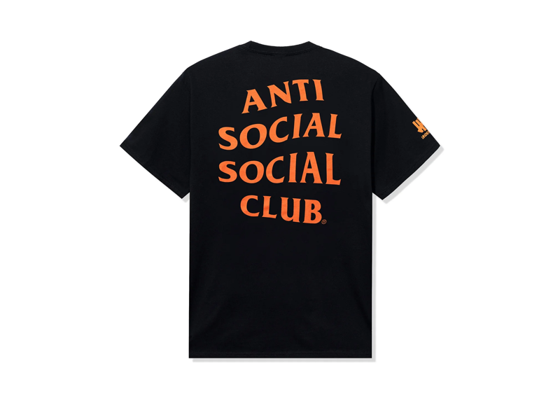 Anti social social club x Undefeated Paranoid Tee - Black