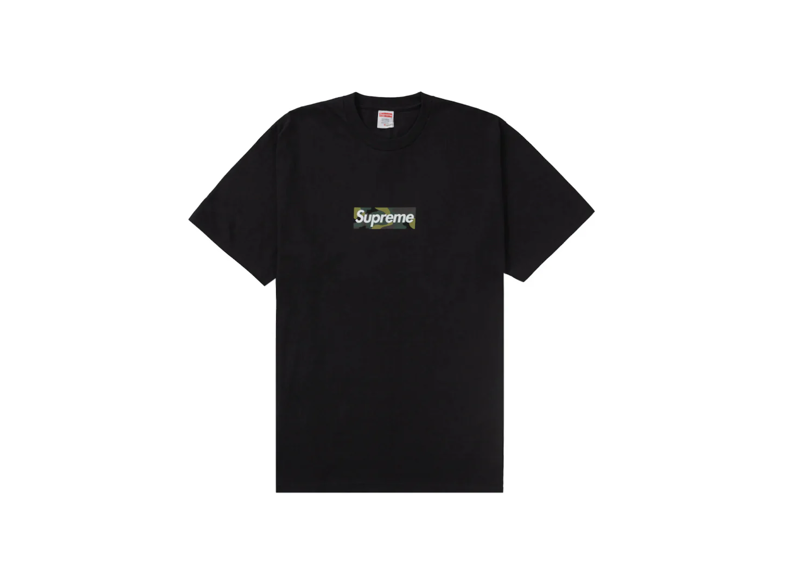SUPREME Camo Box Logo Tee black
