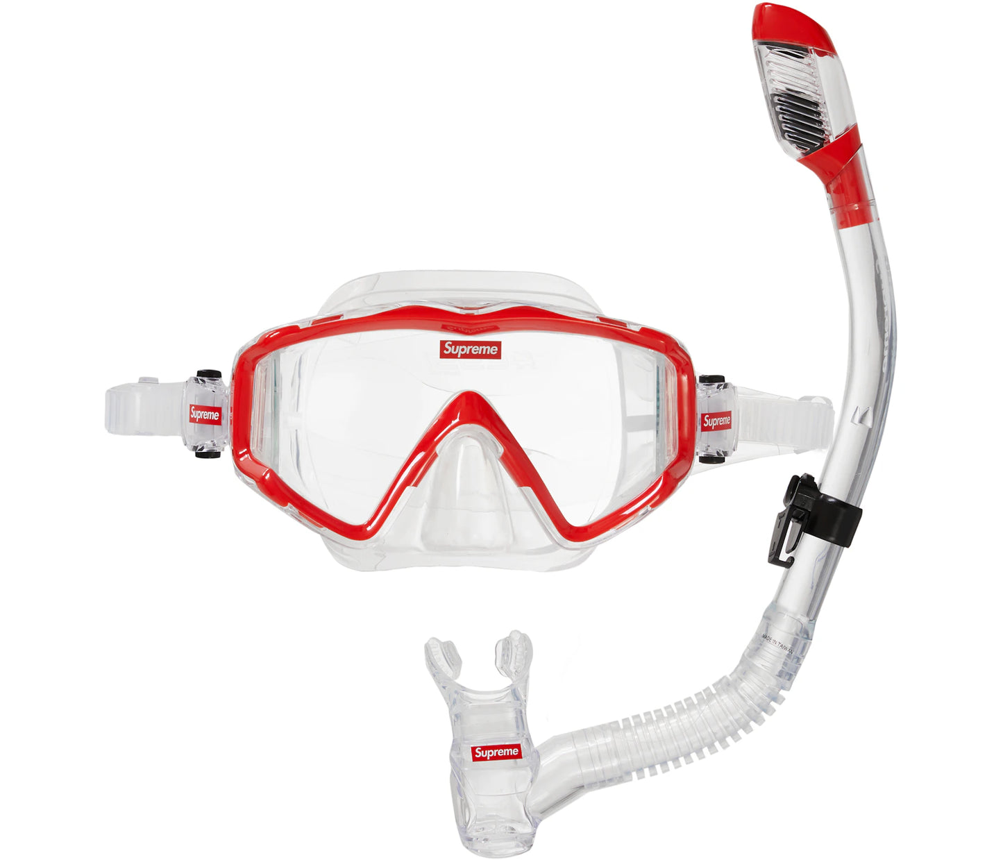 Supreme Cressi Snorkel Set Red