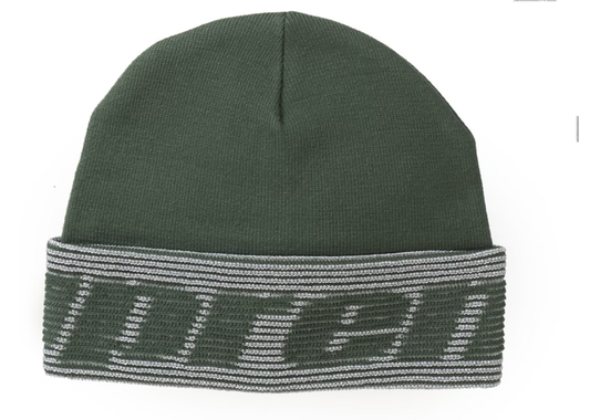 Supreme Reflective Jacquard Beanie Dark Green