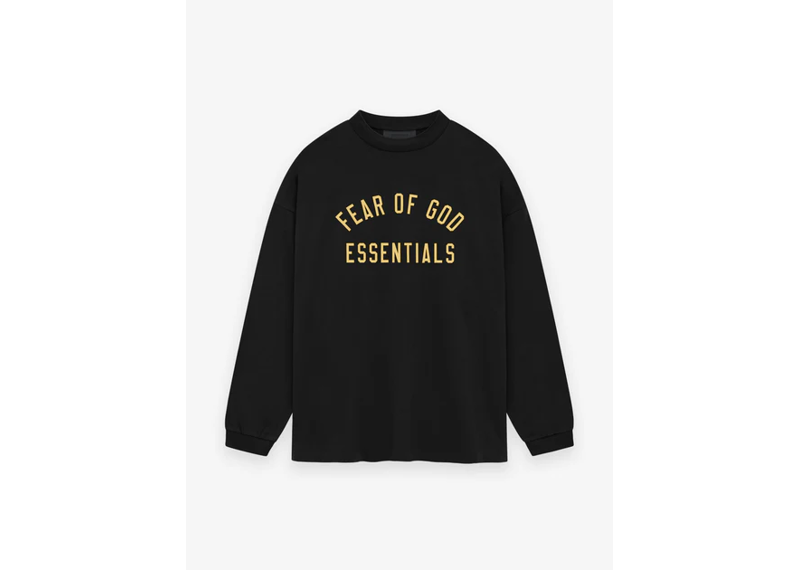 Fear of God Essentials Jersey Long Sleeve Black