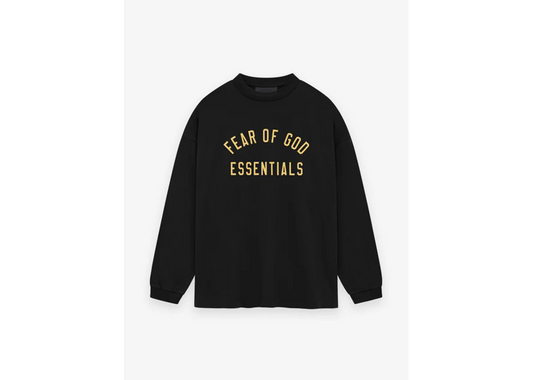 Fear of God Essentials Jersey Long Sleeve Black