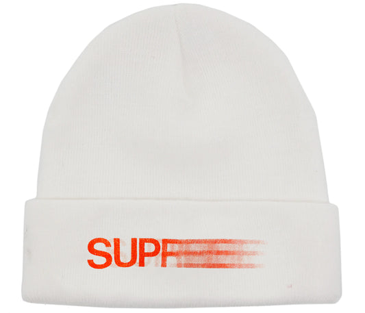 Supreme Motion Logo Beanie White