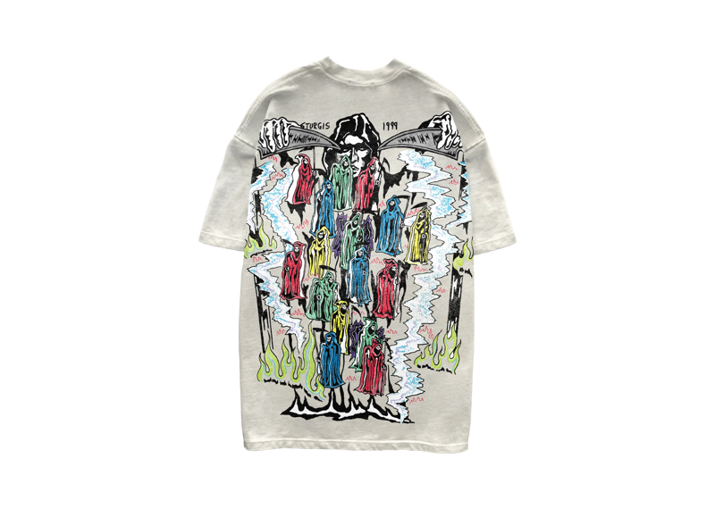 Warren Lotas Sturgis Pencil Reapers Tee Cream