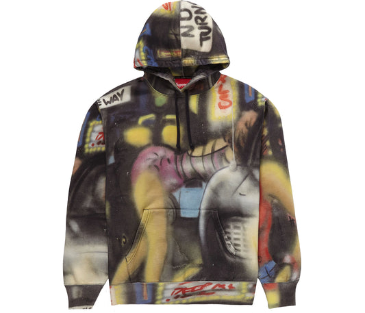 Supreme Lady Pink Hooded Sweatshirt Multicolor