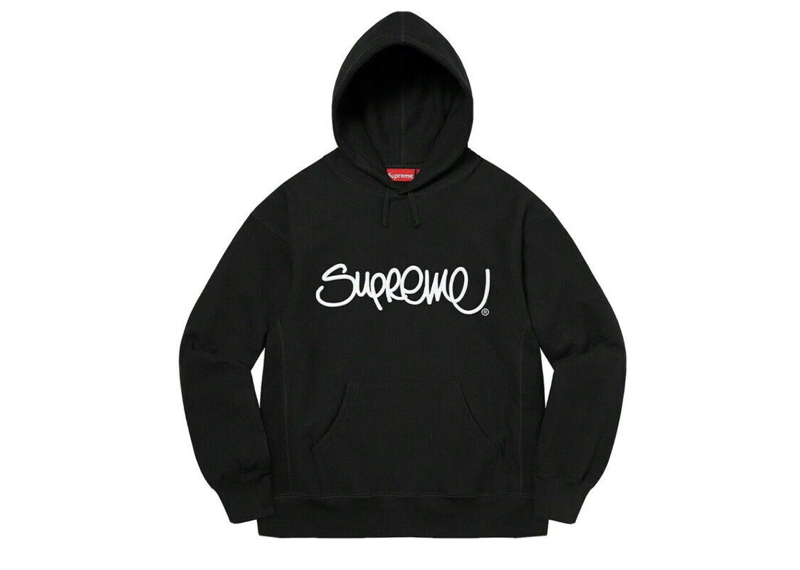 Supreme Raised Handstyle Hooded Sweatshirt