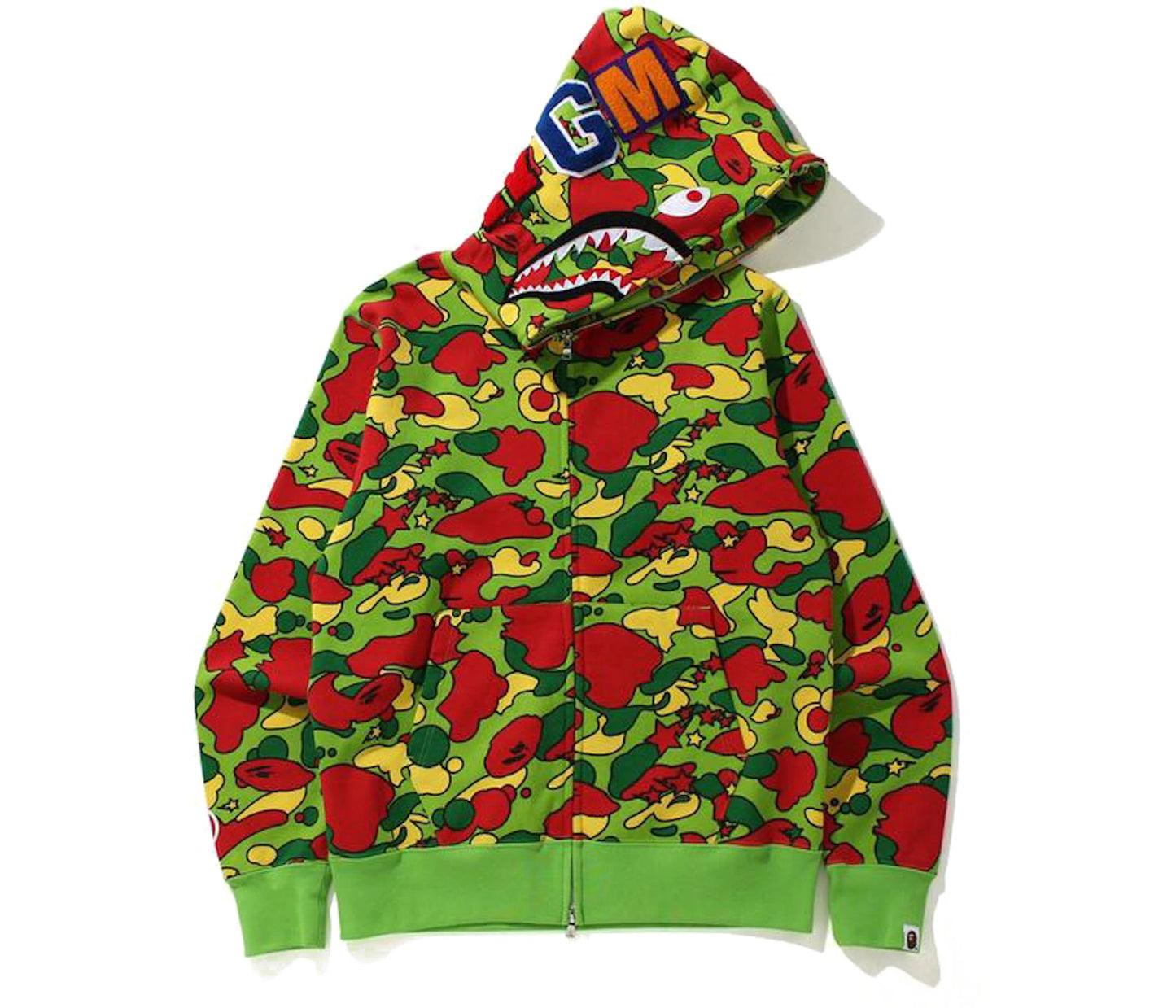 BAPE Sta Camo Shark Full Zip Hoodie Green