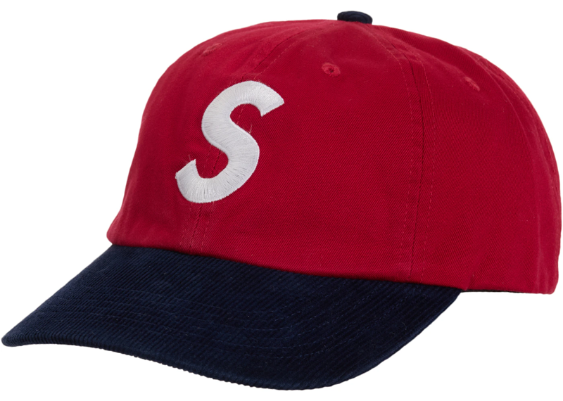 Supreme 2-Tone S Logo 6-Panel Cap Red