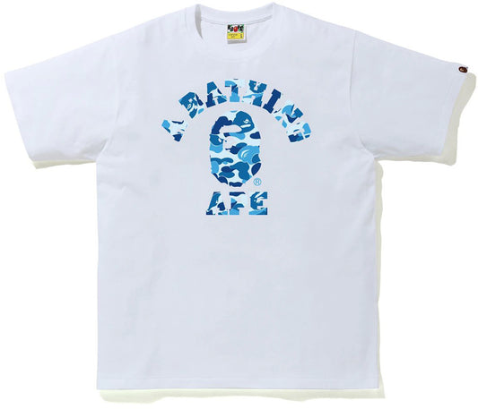 BAPE ABC Camo College Tee (SS21) White/Blue