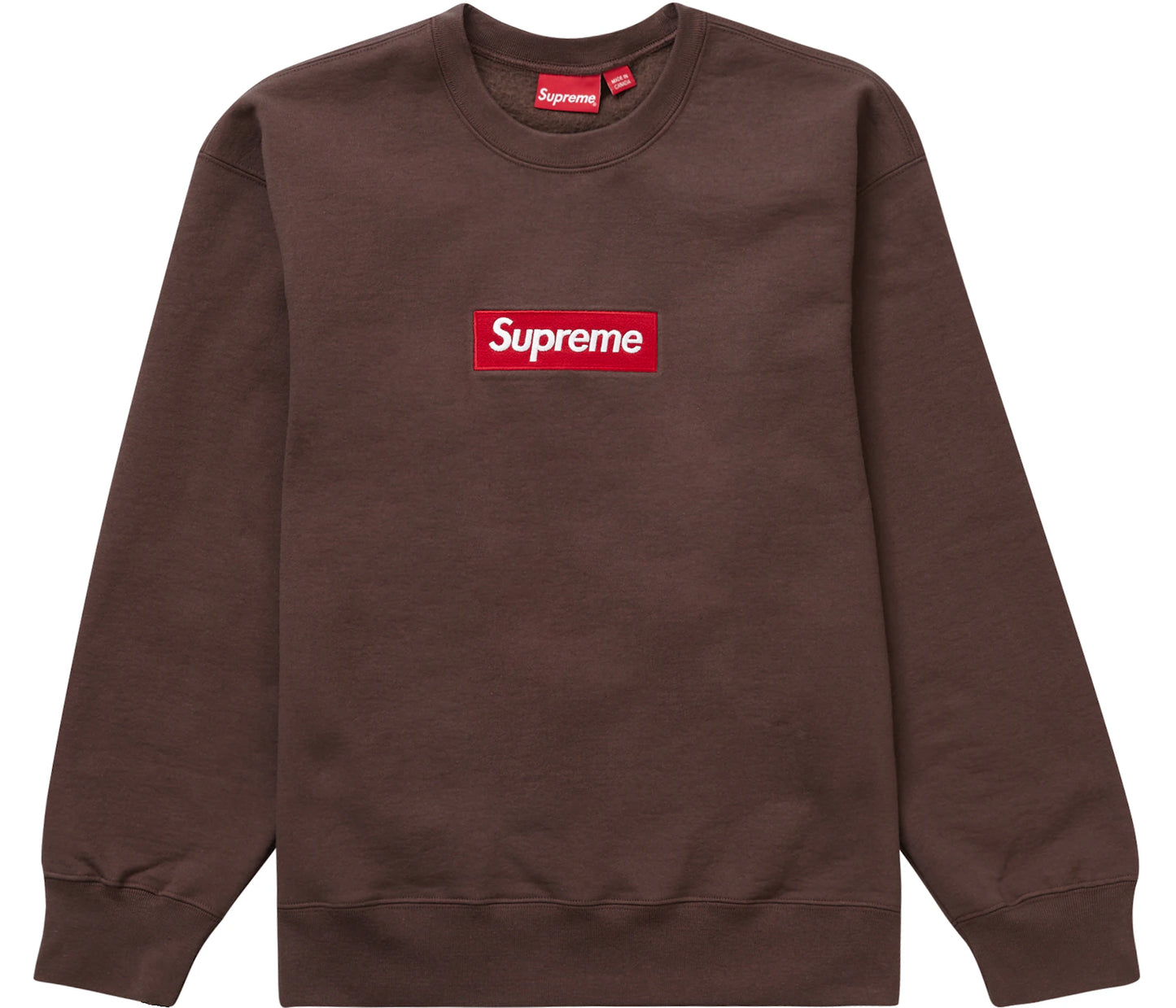 Supreme Box Logo Crewneck (FW22) Brown