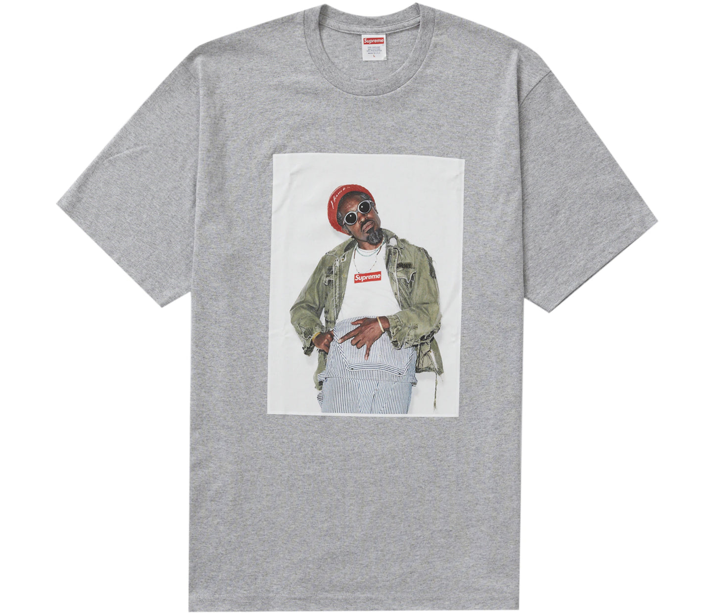 Supreme Andre 3000 Tee Heather Grey