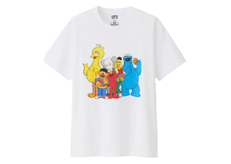 Kaws x Uniqlo Sesame Street  group 2 tee