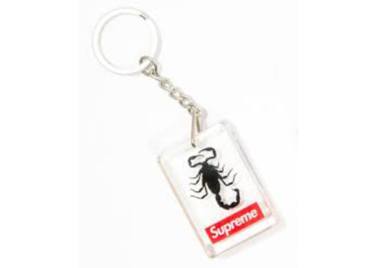 Supreme Scorpion Keychain Black