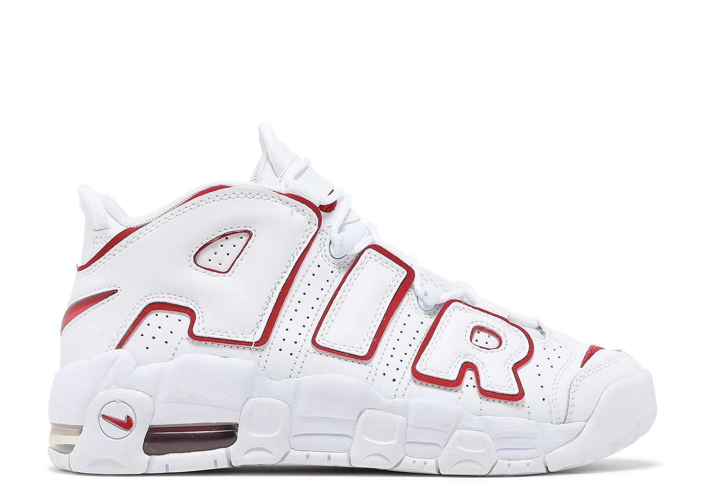 Air More Uptempo GS White Varsity Red 2021