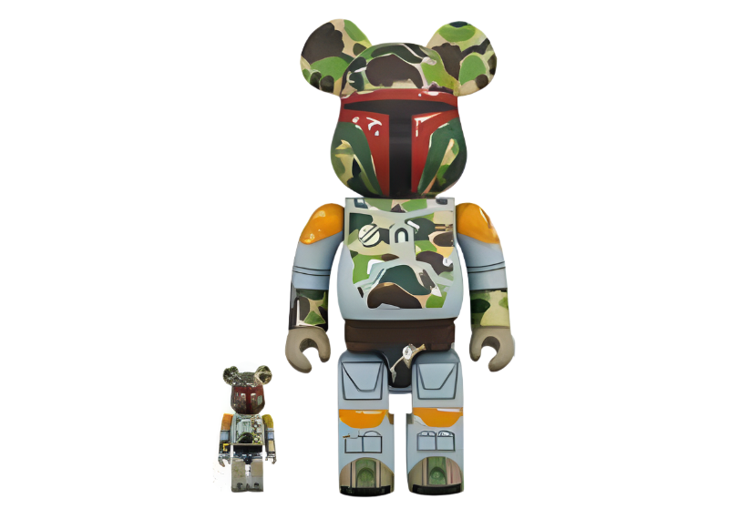 Bearbrick BAPE x Star Wars Boba Fett 400% set