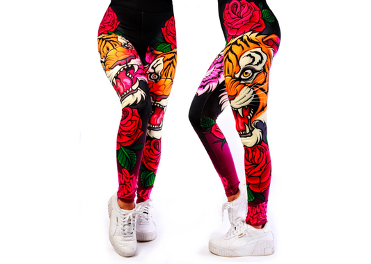 Slowdown Tiger Rose Leggings