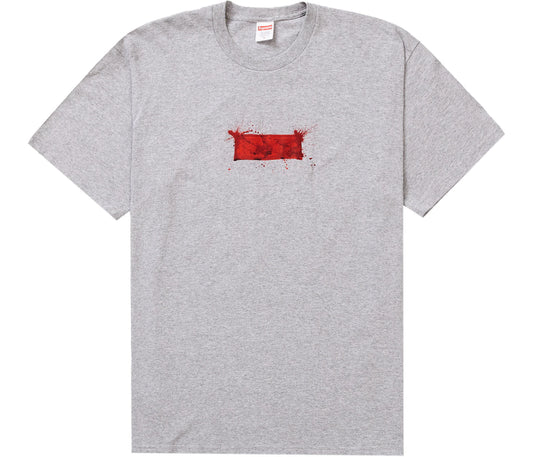 Supreme Ralph Steadman Box Logo Tee Heather Grey