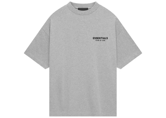 Fear of God Essentials Jersey Crewneck Tee Light Heather Grey