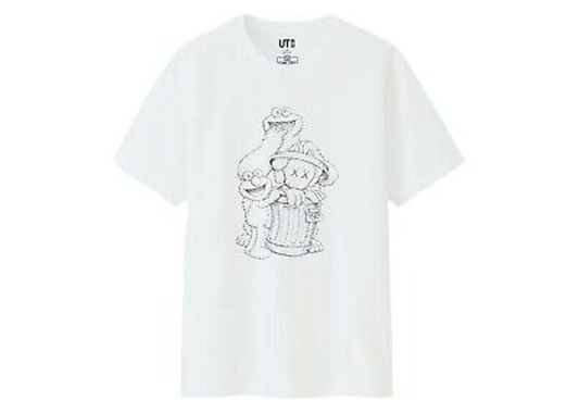 Kaws x Sesame Street tee Cookie Monster