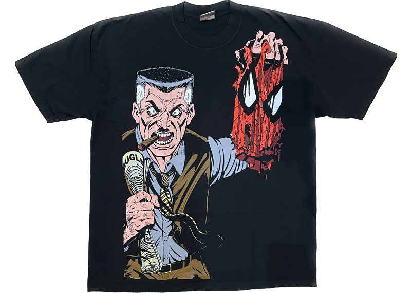 Mask and Disguise  Jonah Jameson x Spider-Man tee black