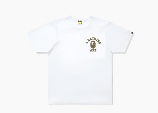 BAPE 1ST CAMO COLLEGE ATS TEE - WHITE