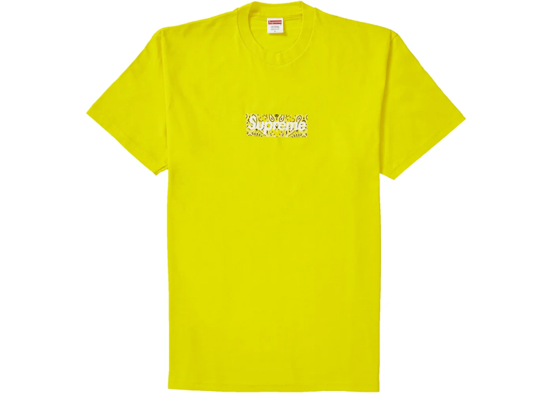 Supreme Bandana Box Logo Tee Yellow