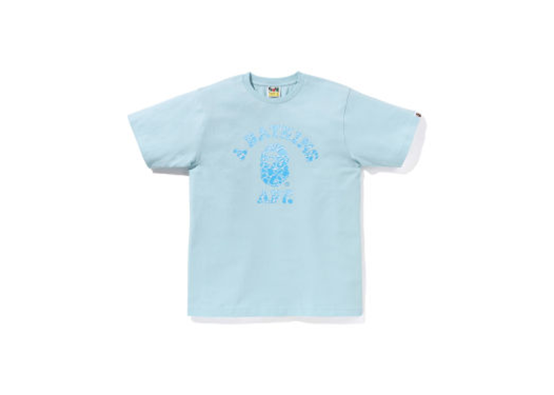 BAPE ABC Sea Surface Camo College Tee Sax