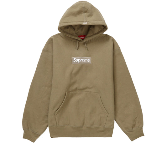 Supreme Box Logo Hooded Sweatshirt (FW23) Dark Sand