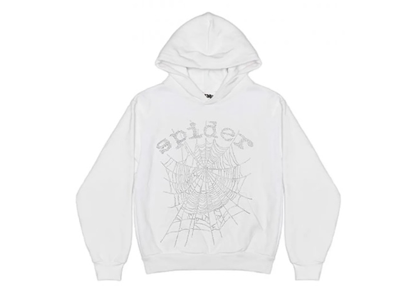 Sp5der OG Rhinestone Logo Hoodie