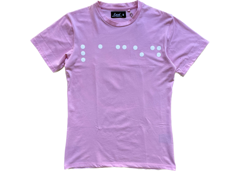 Laced braille 06 Tee Pink