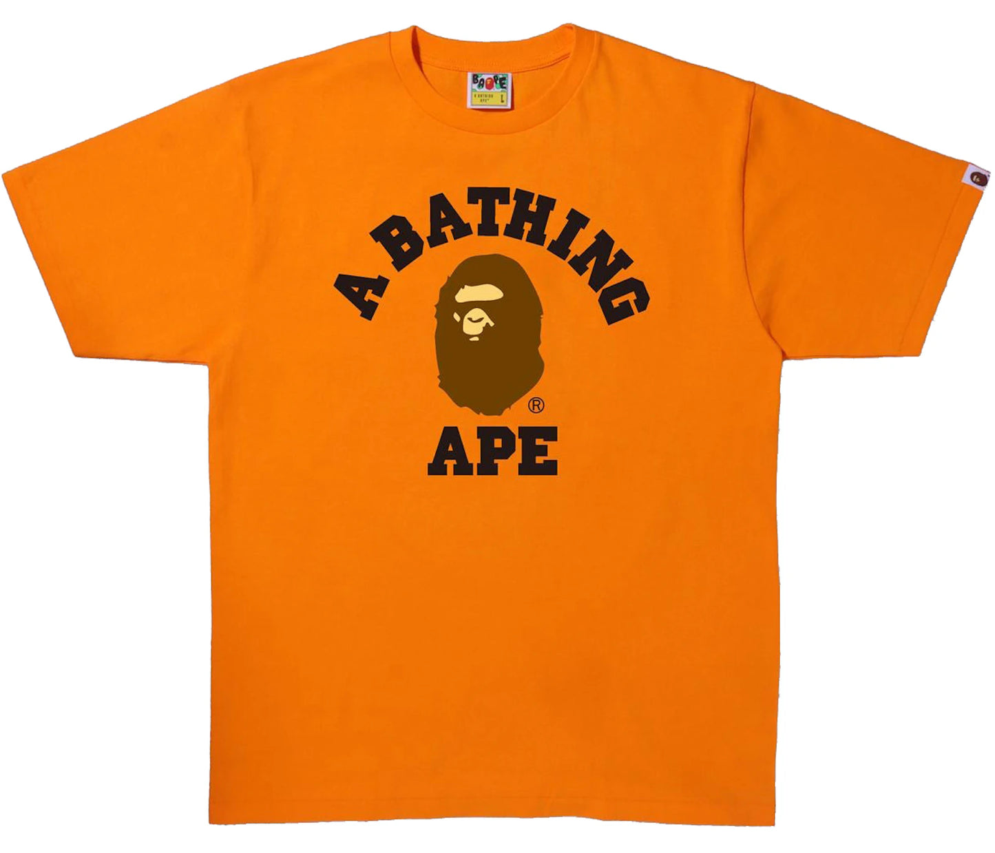 BAPE College Tee Orange