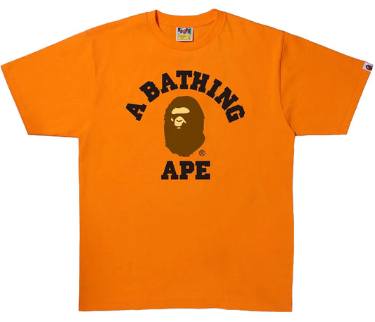 BAPE College Tee Orange