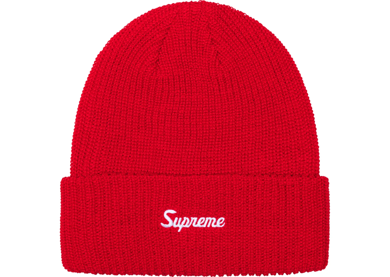 SUPREME LOOSE GAUGE BEANIE (FW24) RED