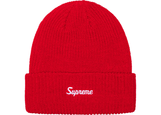 SUPREME LOOSE GAUGE BEANIE (FW24) RED