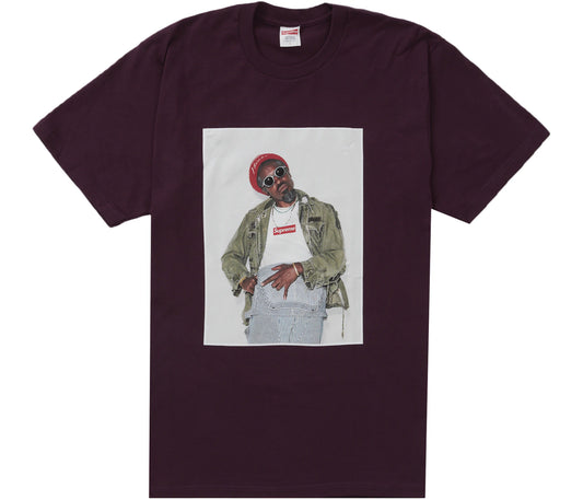 Supreme Andre 3000 Tee Eggplant