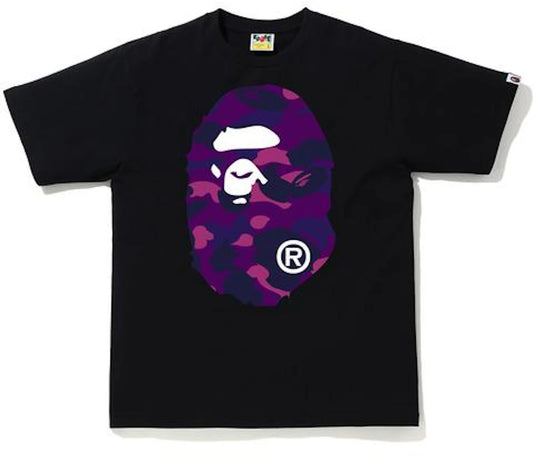 BAPE Color Camo Big Ape Head T-Shirt (SS20) Black/Purple