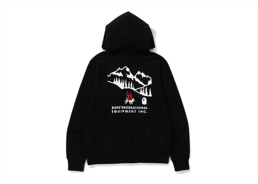 BAPE A Camping Ape Head Hoodie Black