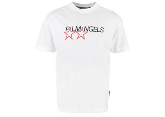 Palm Angels Racing Stars T-shirt White/Black