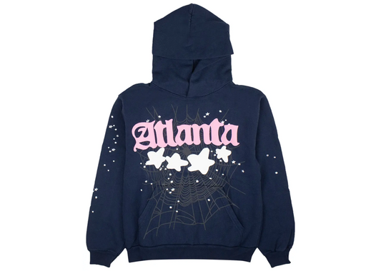 Navy SP5DER Atlanta Hoodie