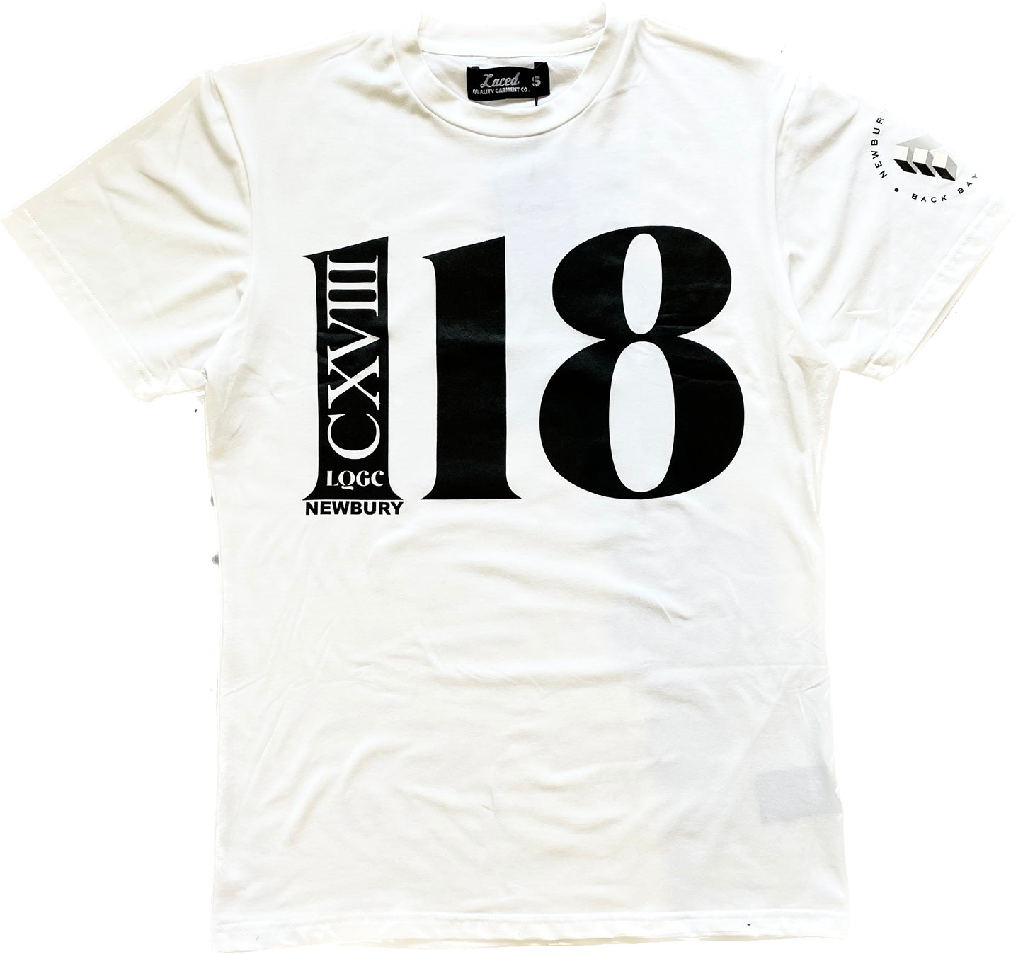 LQGC 118 NewBury st. Tee white