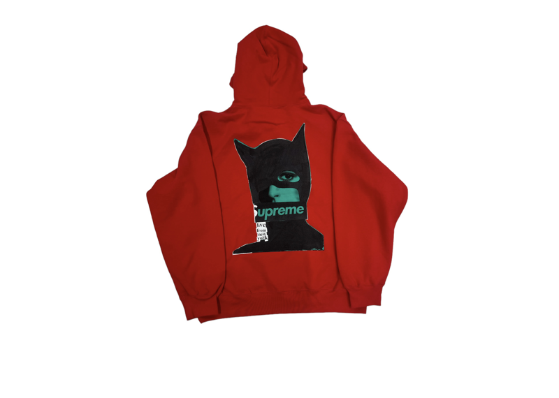 Supreme Cats Hooded Sweatshirt Red