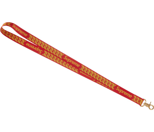 Supreme Cuban Links Lanyard Red