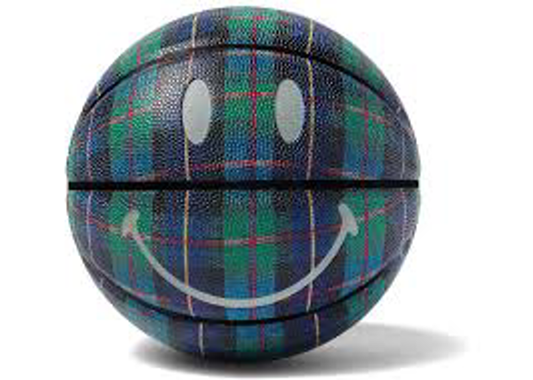 Chinatown Market Plaid Smiley Basketball