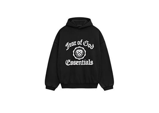 Fear of God Essentials Hoodie Heavy Weight Fleece Black (FW24)