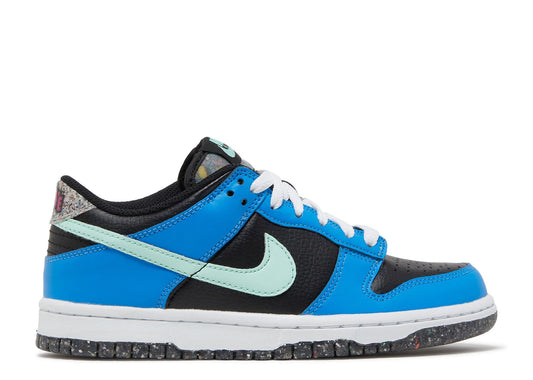 Dunk Low SE GS Black Light Photo Blue Mint Foam