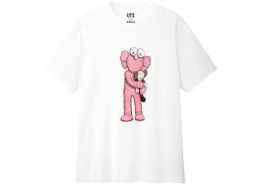 KAWS x Uniqlo Pink BFF Tee (Asia Sizing) White