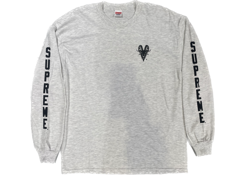 Supreme Baphomet tee ash grey fw10