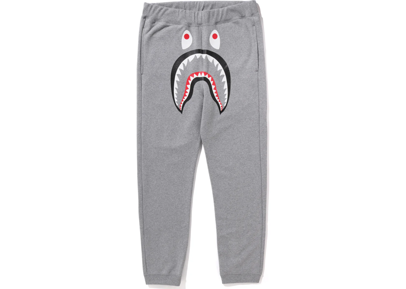 BAPE ABC Camo Shark Sweat Pants Grey